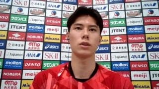 男子日本代表　中垣内監督と石川主将、髙橋選手が会見