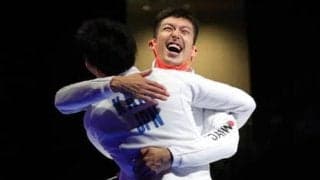 見延和靖が振り返るフェンシングエペ団体金メダルの舞台裏。「作戦がうまくハマった」