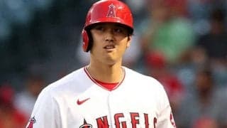 【MLB】え、ストライク？　大谷翔平、見逃し三振に天を仰ぐ　本拠地は判定にブーイング