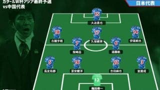 久保建英が先発出場！ 負けられない中国代表戦の日本代表スタメン発表