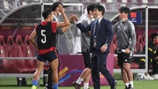 最終予選初勝利の森保一監督「反発力を持って良いエネルギーを作り出してくれた」、サウジ＆豪州の連戦は「より厳しい試合に」