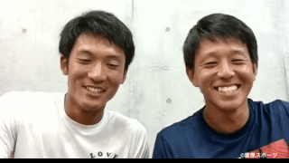 【野球】秋季リーグ戦開幕前取材③　上田寛太選手 × 新美貫太選手 〜チームを支える２人のカンタ〜