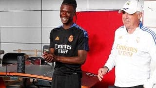 カマヴィンガが新天地マドリーでの入団会見実施　「チームメイトの経験を吸収したい」