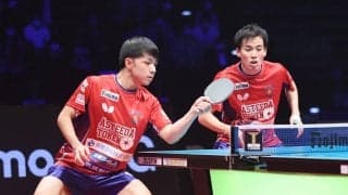 【Tリーグ男子開幕戦】昨季王者の琉球アスティーダ、ダブルス勝利　平野/木造ペアが接戦制す