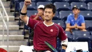 東京パラ金メダルの国枝慎吾が12ゲーム連取、圧巻のプレーで準決勝進出[USオープン]