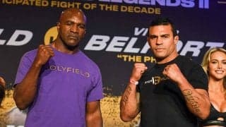 58歳ホリフィールド、復帰目前のキレなし練習に心配殺到「これはスローモーション？」