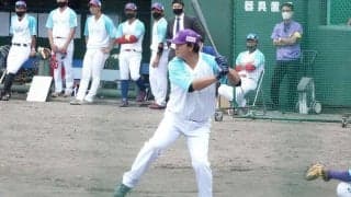 ベイスターズ日本一の中心打者は今？　BCリーグ本塁打競争に登場しフェン直連発