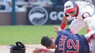 【MLB】「恐らく一番カッコ悪い」大谷の“相棒”、顔面強打＆海老反りの“赤面ヘッスラ”