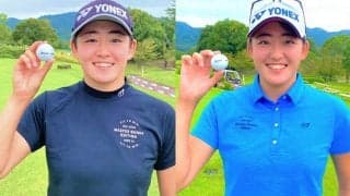 双子の岩井明愛＆千怜が住友ゴム工業とボール契約発表　ダンロップは松山英樹らも愛用