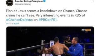 無防備な相手の背後から右フック　レフェリーの判断に米唖然「酷い」「ジョークだろ」
