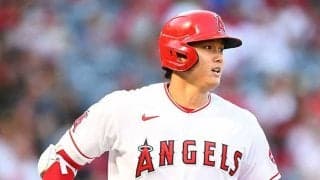 【MLB】大谷翔平の「肩に刺さるところだった」　左前打で飛び散ったバットの破片にSNS注目