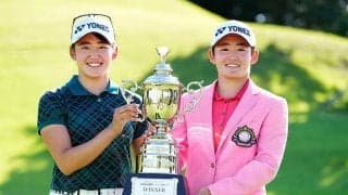 国内初ツインズ連続Vの岩井明愛、土壇場で水切りショットの理由「うまくやれば…」