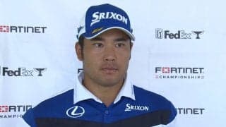 松山英樹、終盤は「ショットが少し良くなった」　上がり3ホールで4つ伸ばし6位タイ