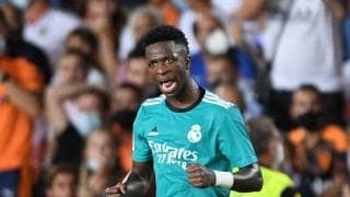 劇的勝利で単独首位のレアル、1G1Aのヴィニシウスは謙虚な姿勢　「チームの勝利が重要だ」