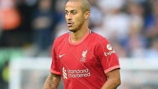 リバプールのチアゴは少なくとも2試合欠場へ…C・パレス戦でふくらはぎを負傷