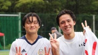 [男子サッカー]高柳、室井のコンビネーションで神大に２発勝利！