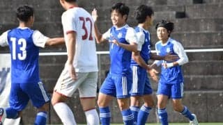 【サッカー部男子】立命大に８発圧勝！　山見は前半だけで４得点