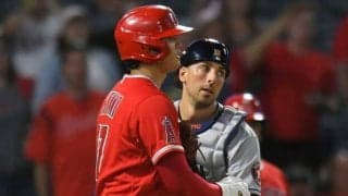 【MLB】大谷翔平、初の1試合4四球　絶好機で2打席連続敬遠、HRトップと1本差のまま