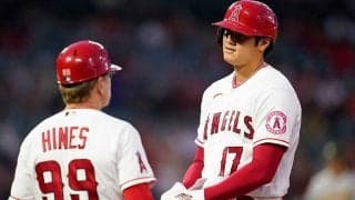 【MLB】大谷翔平、第2打席は四球でチャンス拡大　先制点を演出、両リーグ最多タイ46号に期待
