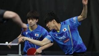 戸上隼輔/宇田幸矢の明治大ペア、準決勝敗退　韓国ペアに苦杯＜卓球・WTTスターコンテンダードーハ＞