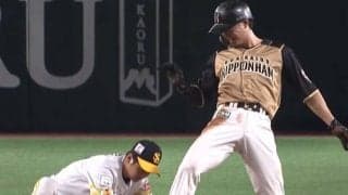 完璧すぎる甲斐キャノンが招いた“珍光景”　滑り込んだ走者の「足元にヒヨコ」