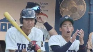 [硬式野球]見つめる先は「２部完全優勝！」～２人でけん引する来季に向けて～ 小口仁太郎内野手・松本渉外野手