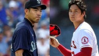 【MLB】大谷翔平よりも「後ろの方のTシャツが気になる」　菊池との“談笑”で際立つ存在感