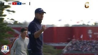 【動画】デシャンボーとシェフラーのパッティングが要所でキレキレ　フリートウッド＆ホヴランドに勝利　ライダーカップ2日目