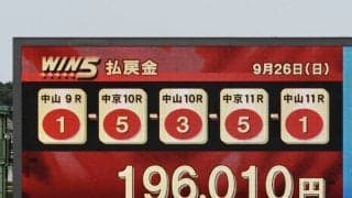 WIN5は堅調 3010票的中