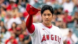 【MLB】大谷翔平がマウンドで同情　相手打者の痛い自打球に米悲鳴「これはタフ」「アウチ！」