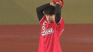 「フォームも顔も綺麗」男子体操金メダリスト、美しいノーバウンド“剛球始球式”