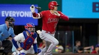 【MLB】大谷翔平、“快足”一塁内野安打で2戦ぶり安打　二盗成功で史上6人目の45発＆25盗塁