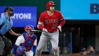 【MLB】大谷翔平、打球にカメラも追いつけない　弾丸内野安打に米記者速報「見せつけた」