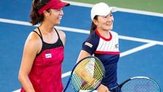 青山/柴原組、完勝で初戦突破