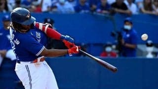 【MLB】ゲレーロJr.が猛追47号　14戦ぶり一発は弾丸180キロ弾、HRトップのペレスに1本差