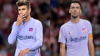 「心が痛い」ついに守備陣も崩壊か、バルセロナの盟友ピケとブスケッツが失点後に言い争い「この状態はヤバい」