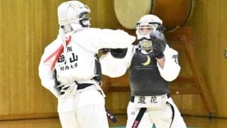 【拳法部女子】　関大に完敗するも３位の好成績を収めた