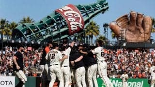 ジャイアンツ、最終戦で勝利し9年ぶり地区V　球団新107勝にMLB公式「アメージング」