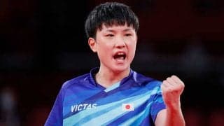 大暴投なのに「田中将大そっくり」　張本智和、始球式の“ギャップある1枚”に注目