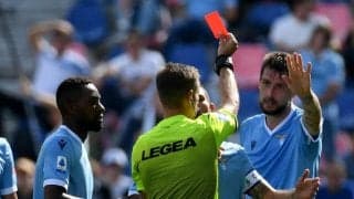 ラツィオの伊代表DF、退場となった自身の愚行を謝罪「お詫びしたい」