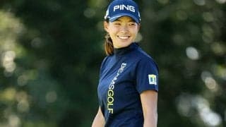 渋野日向子「一瞬ドキッとした」　シャンクもめげず1アンダー「悔い残らないゴルフを」