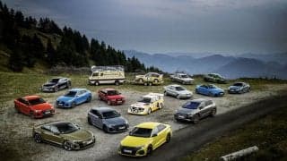 アウディがクワトロ関連の15モデルを集めて映像撮影、そのDNAを振り返る