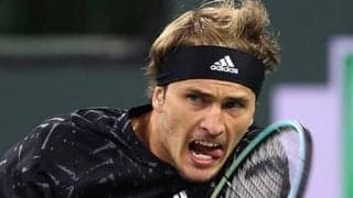 ズベレフ 1時間で大会初8強