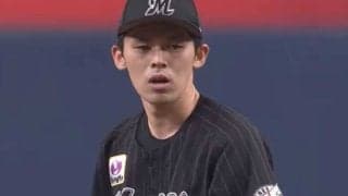 ロッテ、2位でも「M9」初点灯　佐々木朗が最速158キロ熱投で宮城との“同期”対決制す