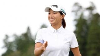 5位渋野日向子、思わず「ナイスキャディー」　2週連続Vへ「狙えない位置じゃない」