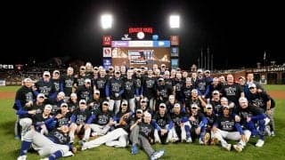 【MLB】ドジャースが進出も…9回2死ラスト1球の“微妙スイング判定”に米物議「振ってない」