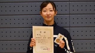 【フェンシング部】 女子エペで石川が３位