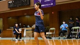 【バドミントン部女子】筑波大にストレート負けで、インカレベスト８進出ならず