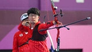 「ホント天国か地獄かって感じですね」。アーチェリーの銅メダリスト武藤弘樹が振り返る責任重大のあの場面