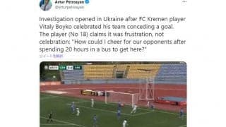 味方の失点にガッツポーズ？　海外サッカー選手に疑惑の目「疲労と不満からと話した」